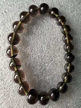 Powerful 9MM Saffordite Natural Crystal Bracelet